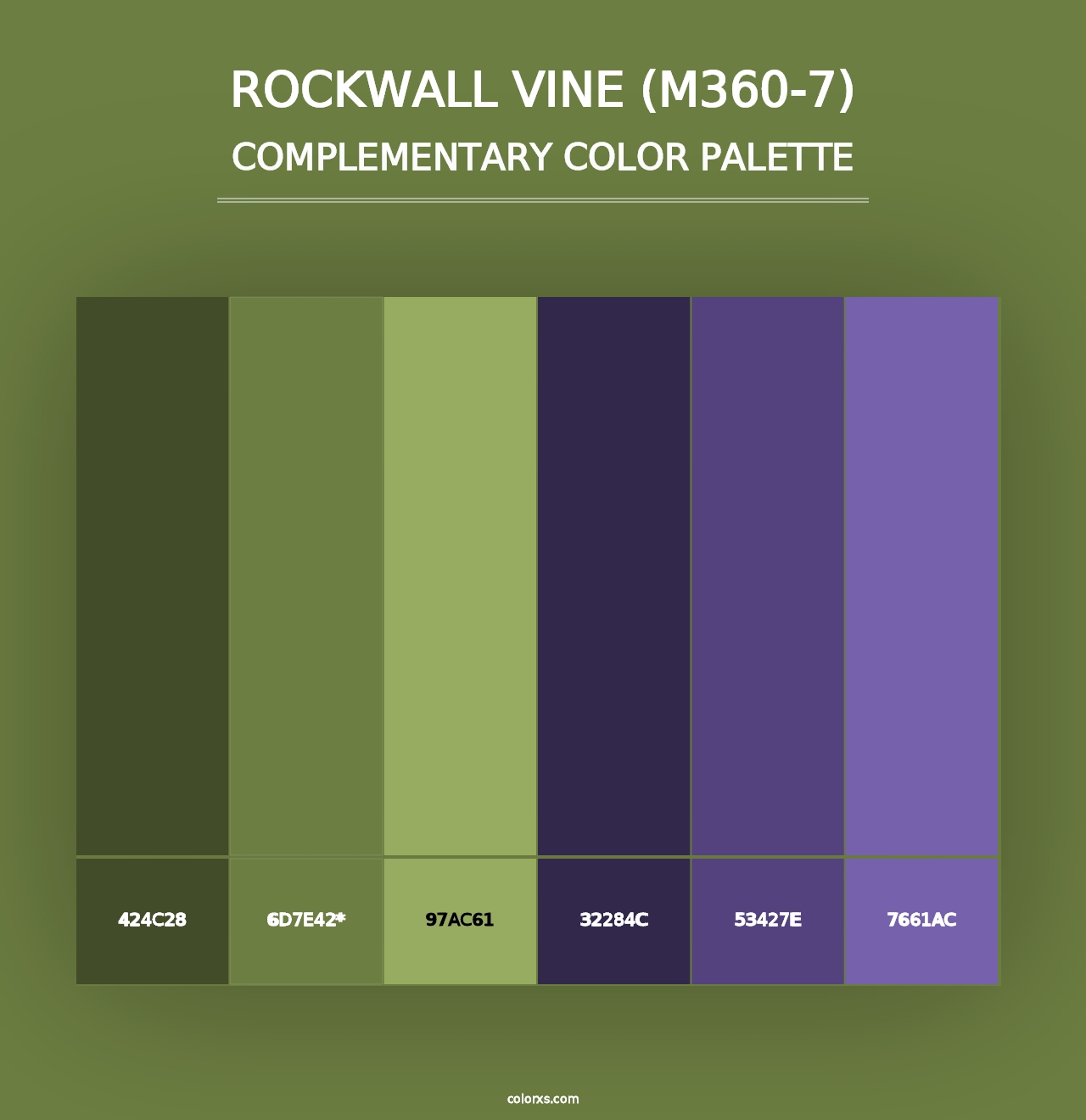 Rockwall Vine (M360-7) - Complementary Color Palette