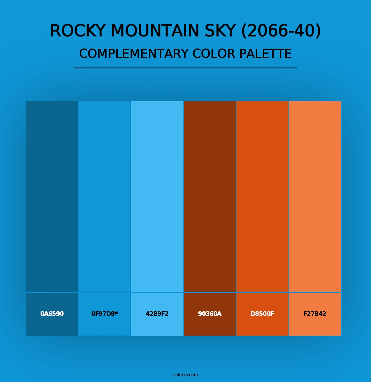 Rocky Mountain Sky (2066-40) - Complementary Color Palette