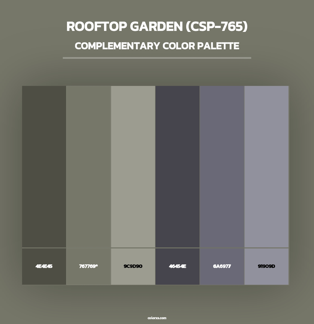 Rooftop Garden (CSP-765) - Complementary Color Palette