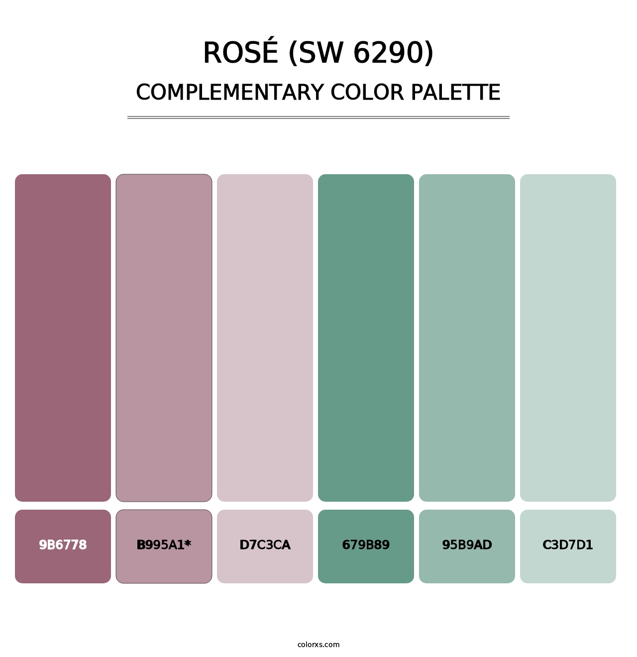 Rosé (SW 6290) - Complementary Color Palette