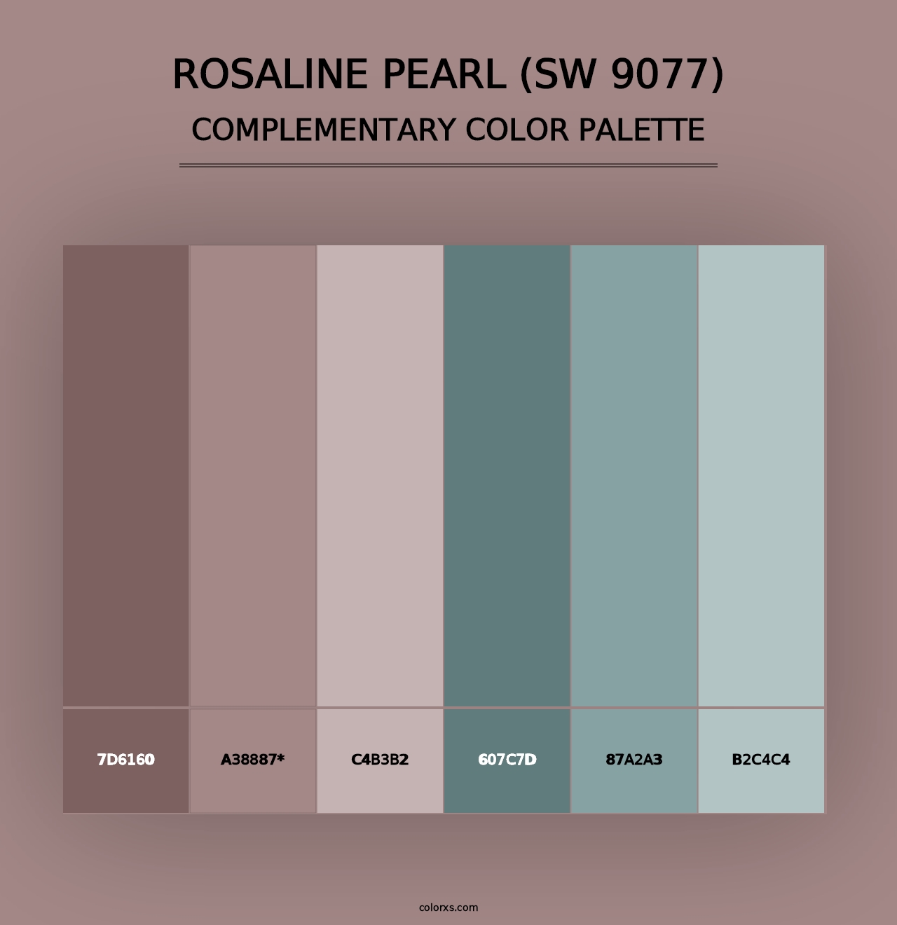 Rosaline Pearl (SW 9077) - Complementary Color Palette