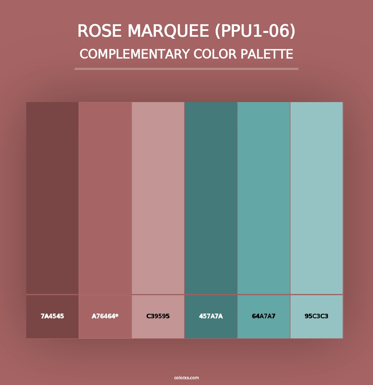 Rose Marquee (PPU1-06) - Complementary Color Palette