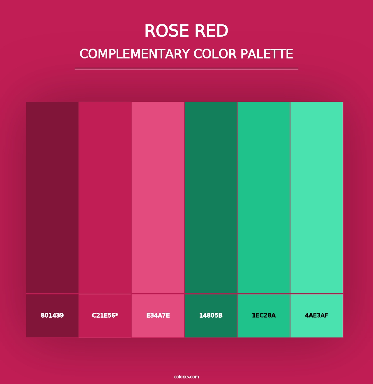 Rose Red - Complementary Color Palette