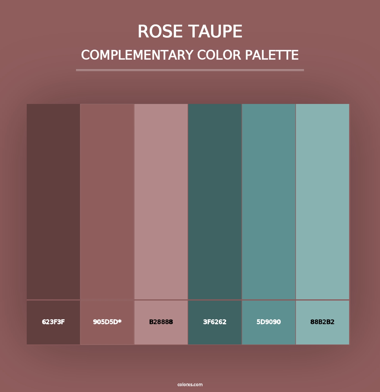 Rose Taupe - Complementary Color Palette