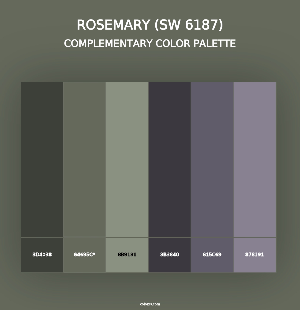 Rosemary (SW 6187) - Complementary Color Palette