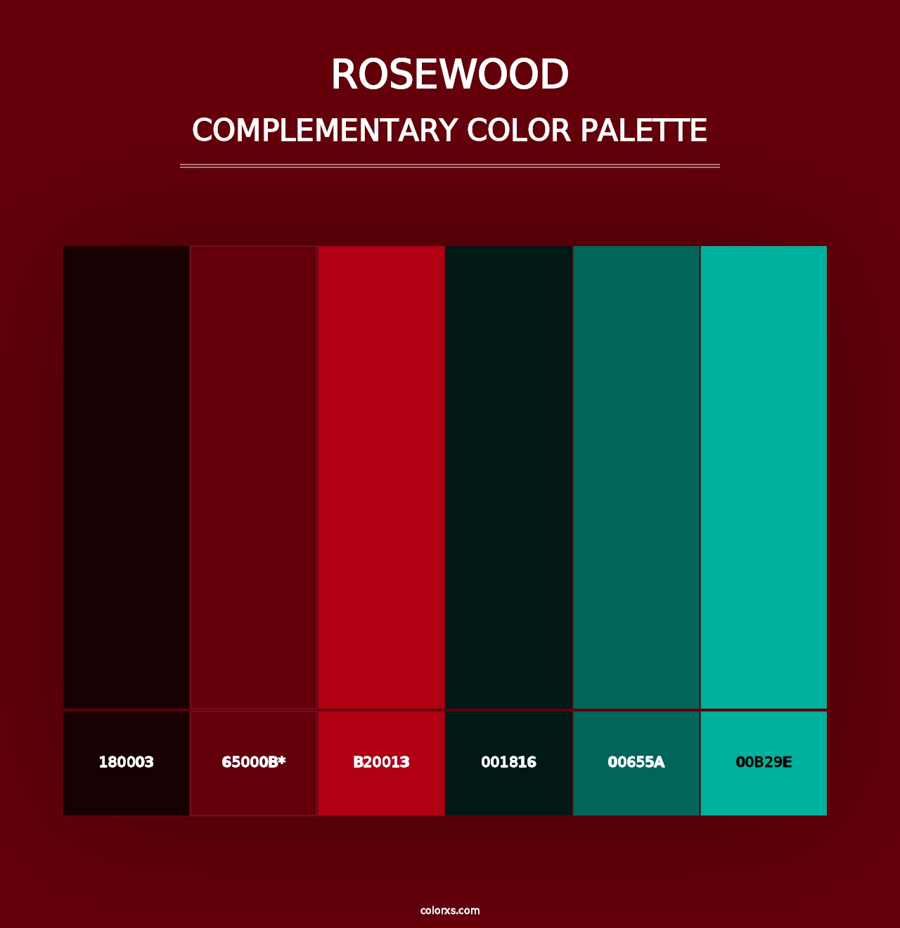 Rosewood - Complementary Color Palette