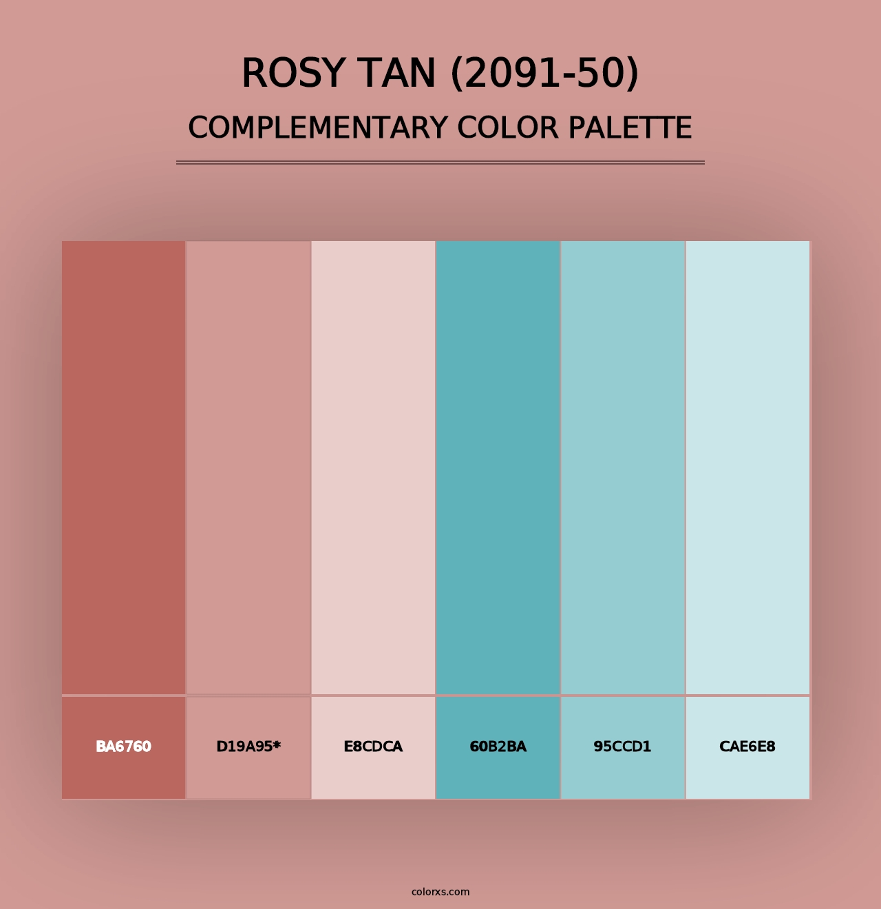 Rosy Tan (2091-50) - Complementary Color Palette