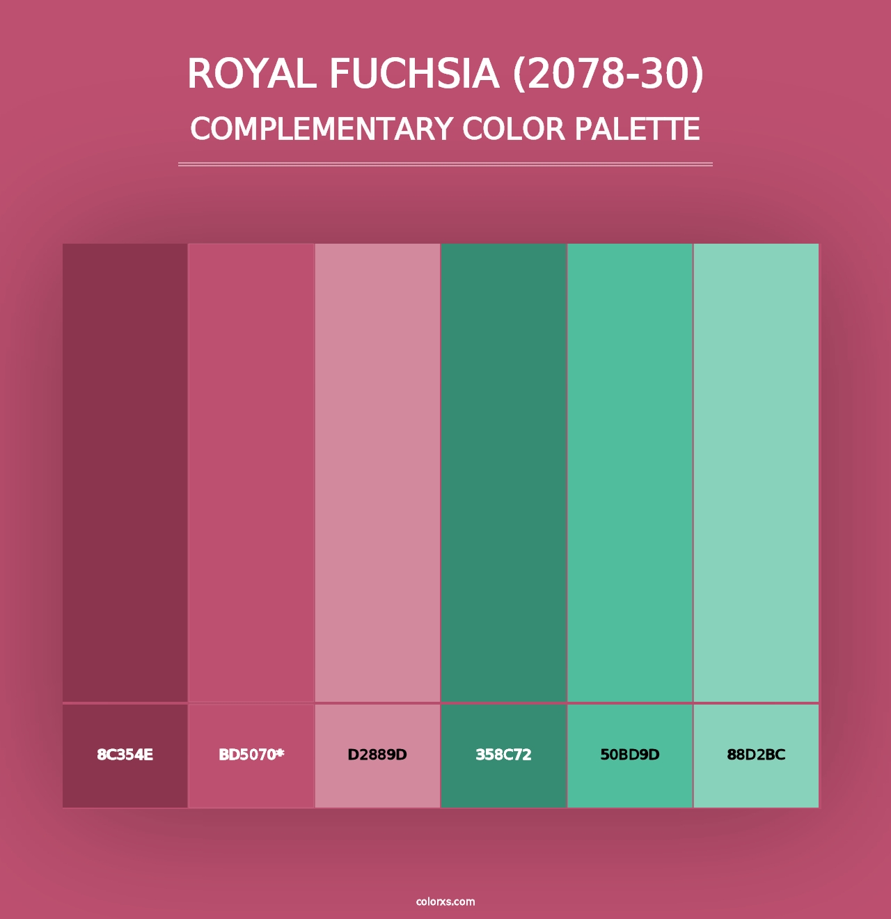 Royal Fuchsia (2078-30) - Complementary Color Palette