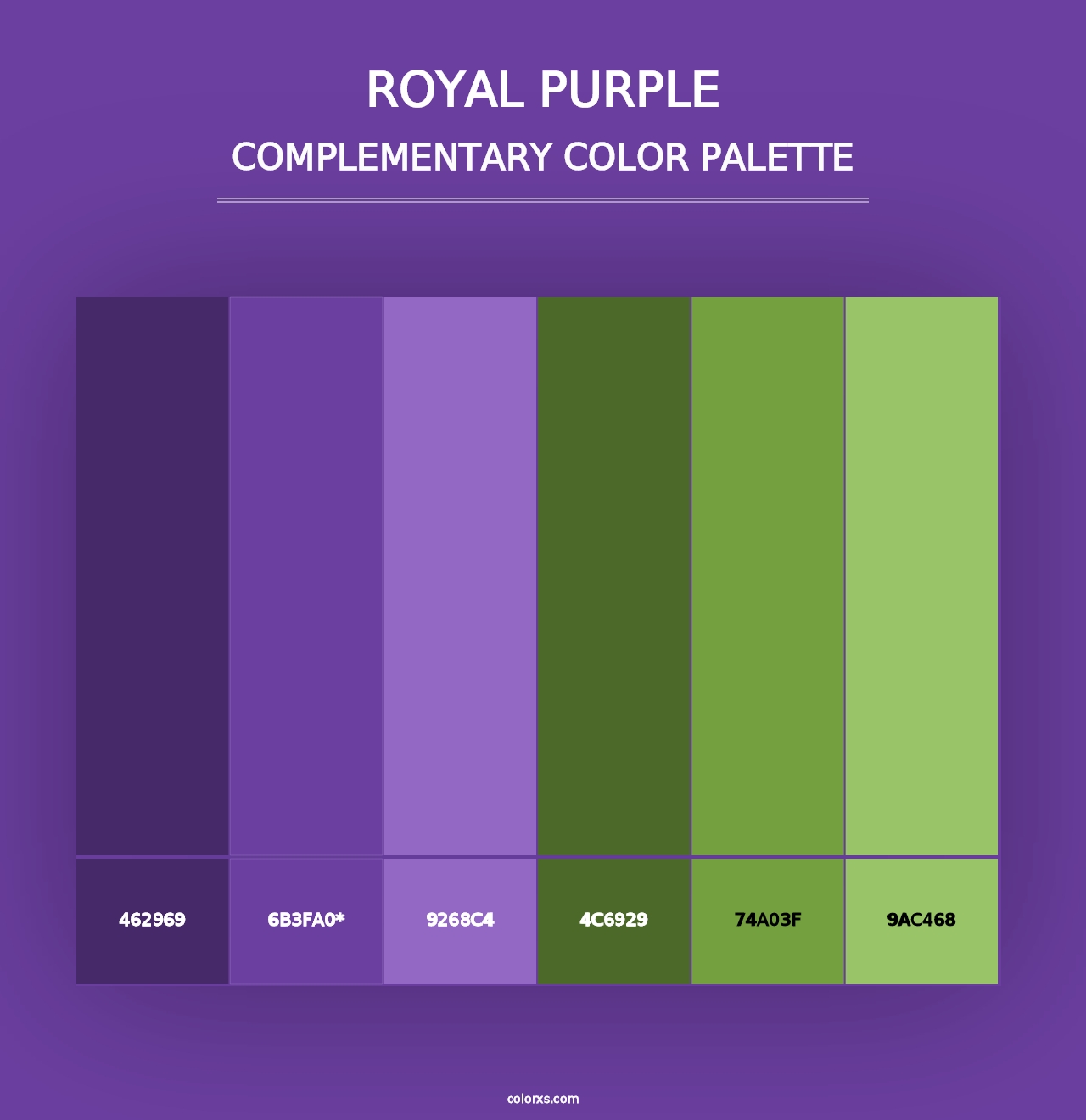 Royal purple - Complementary Color Palette