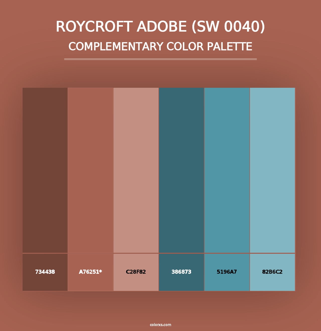 Roycroft Adobe (SW 0040) - Complementary Color Palette