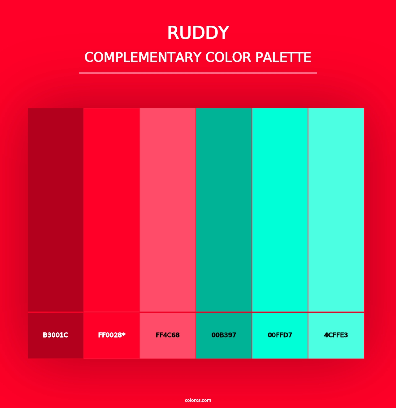 Ruddy - Complementary Color Palette