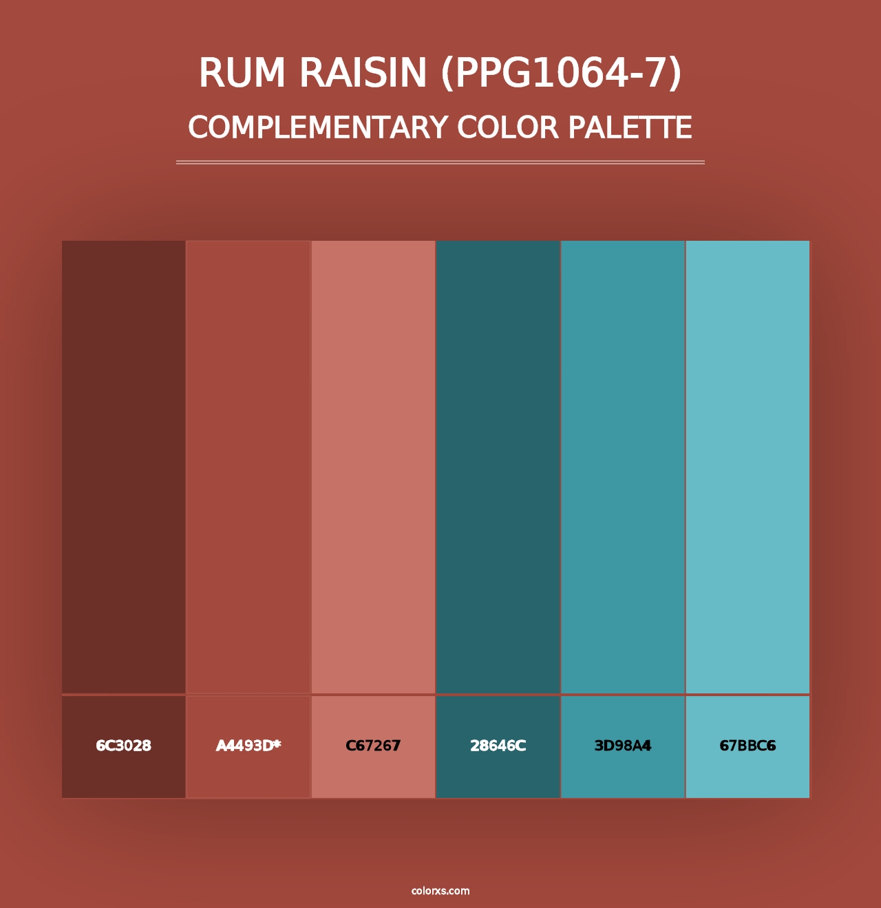 Rum Raisin (PPG1064-7) - Complementary Color Palette