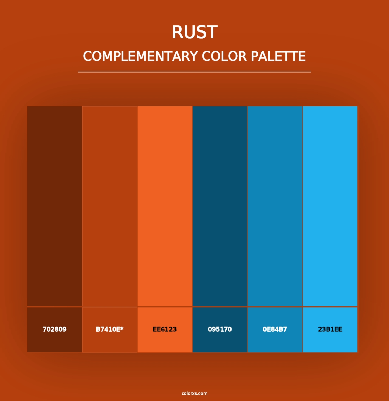 Rust - Complementary Color Palette