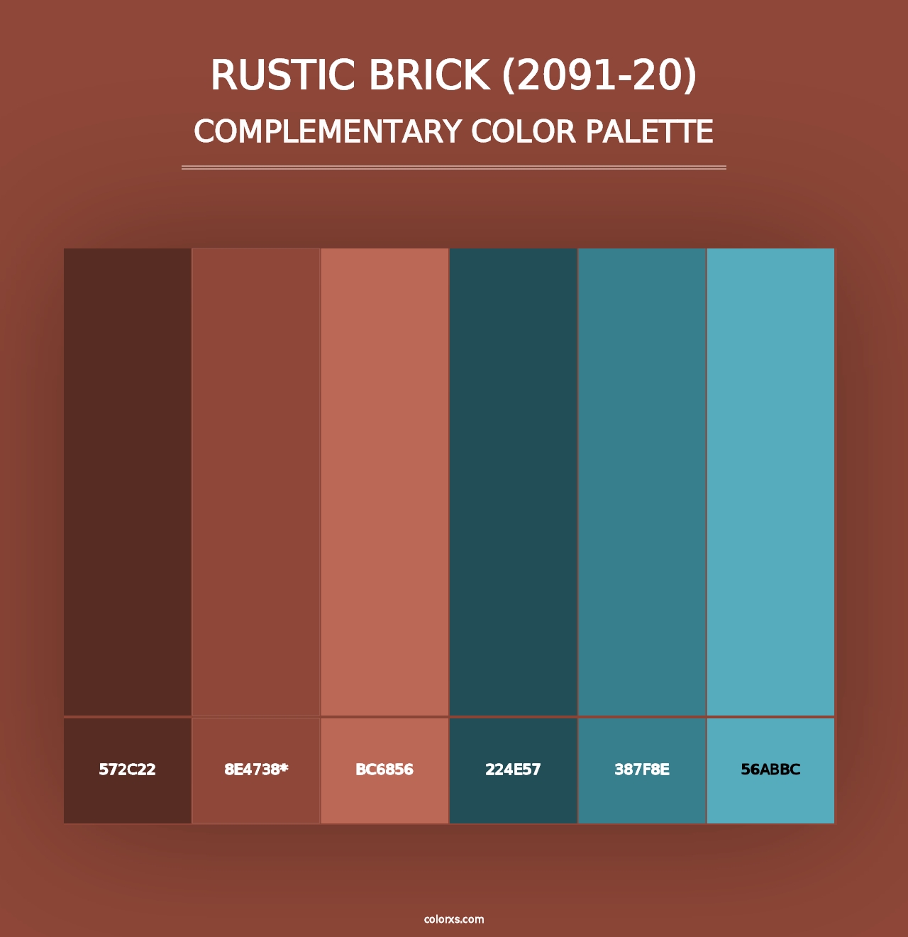 Rustic Brick (2091-20) - Complementary Color Palette