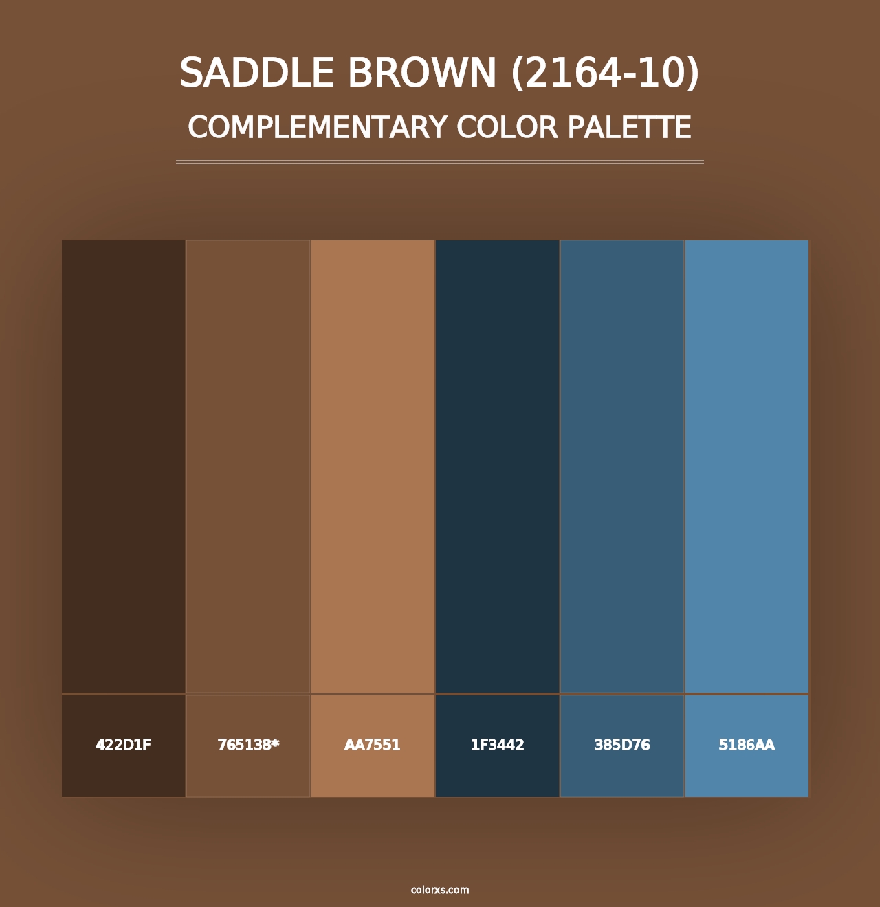 Saddle Brown (2164-10) - Complementary Color Palette