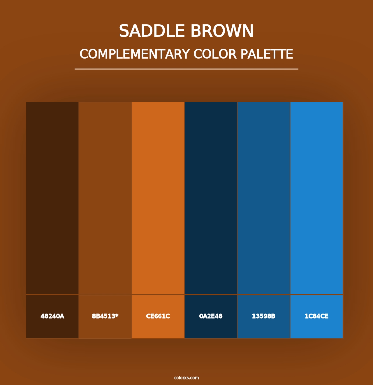 Saddle Brown - Complementary Color Palette