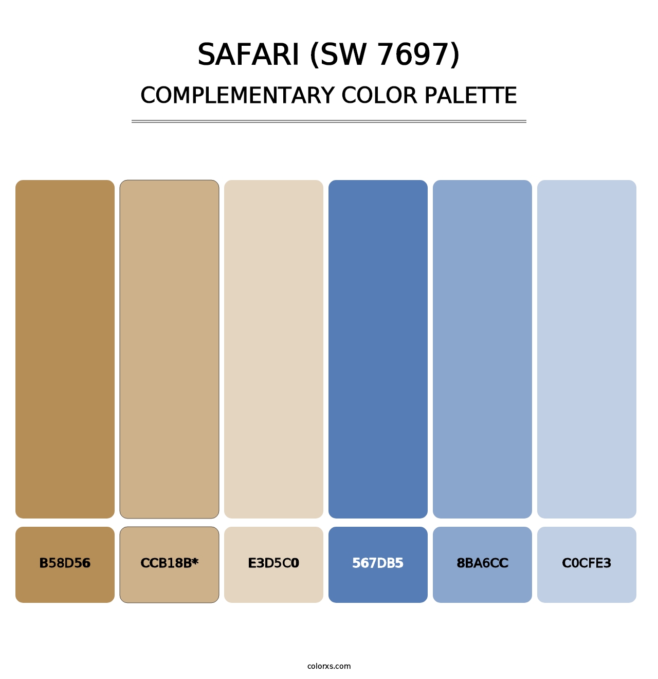 Safari (SW 7697) - Complementary Color Palette