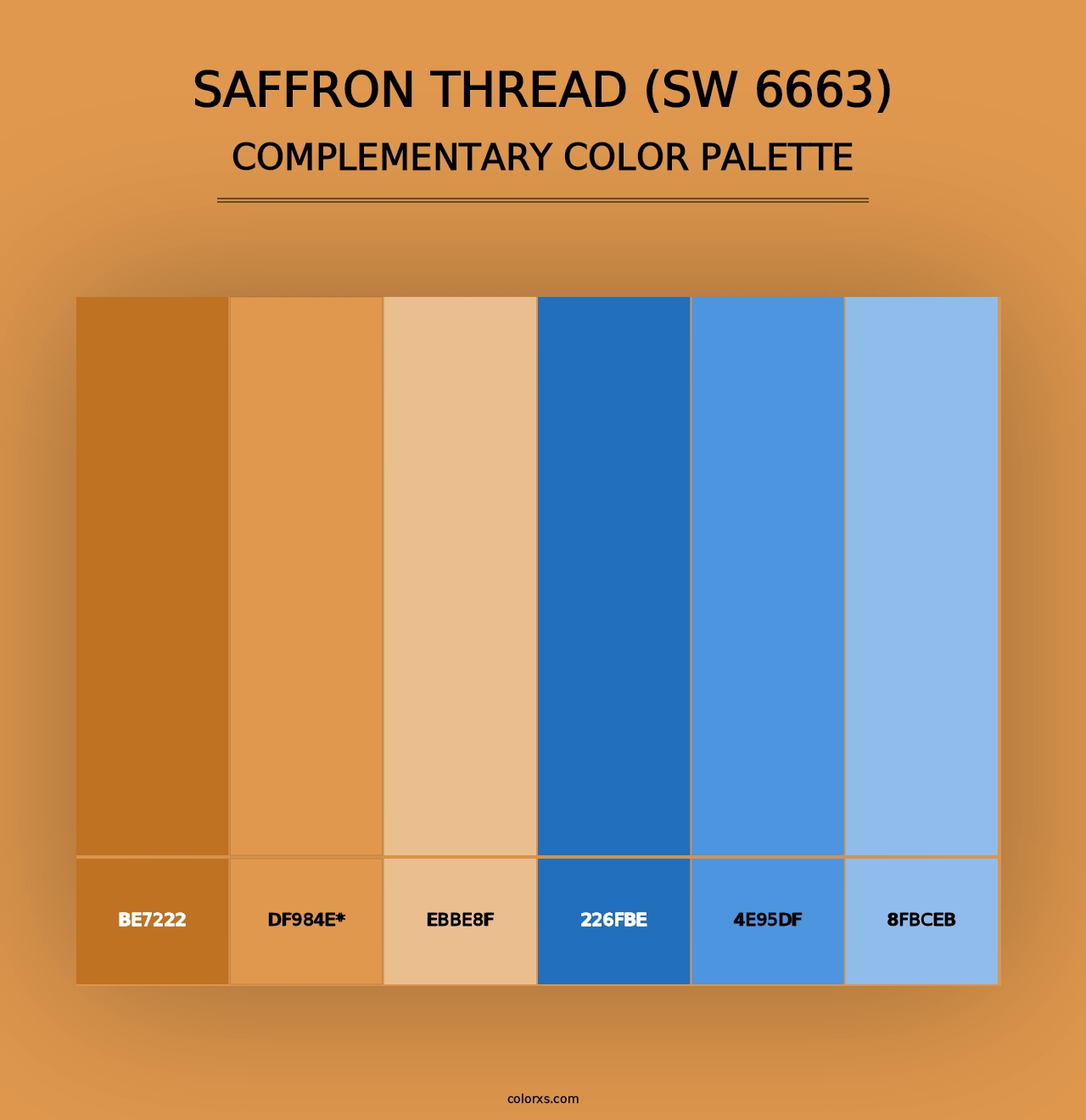 Saffron Thread (SW 6663) - Complementary Color Palette