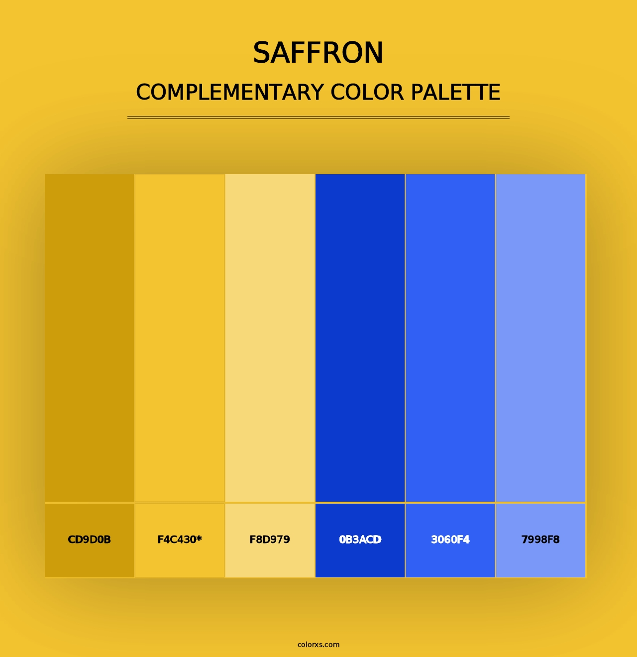 Saffron - Complementary Color Palette