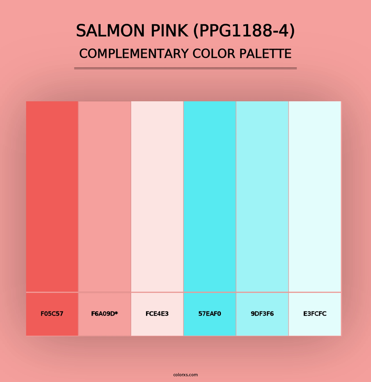 Salmon Pink (PPG1188-4) - Complementary Color Palette