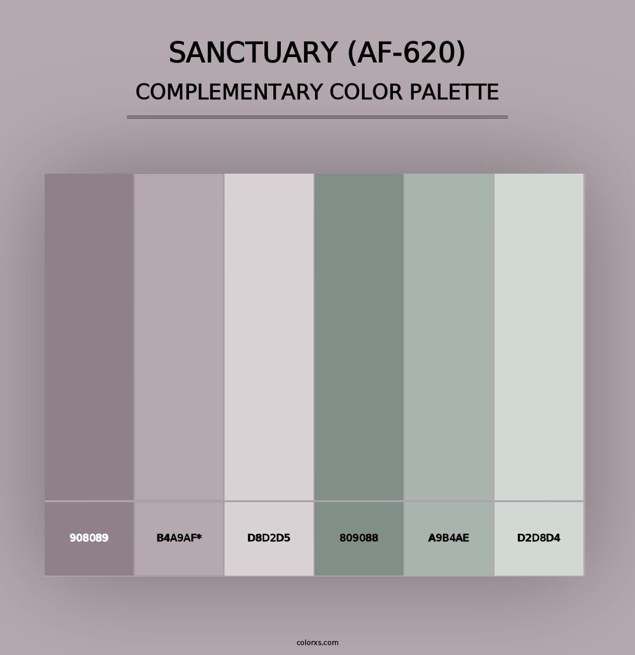 Sanctuary (AF-620) - Complementary Color Palette