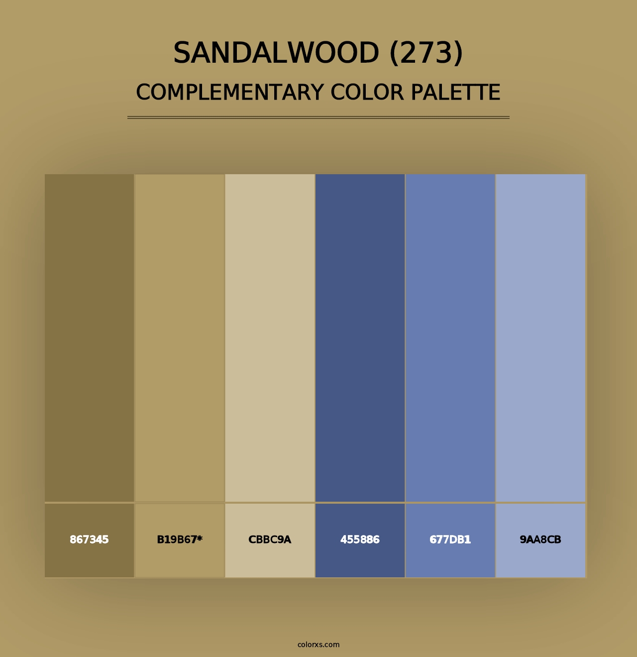 Sandalwood (273) - Complementary Color Palette