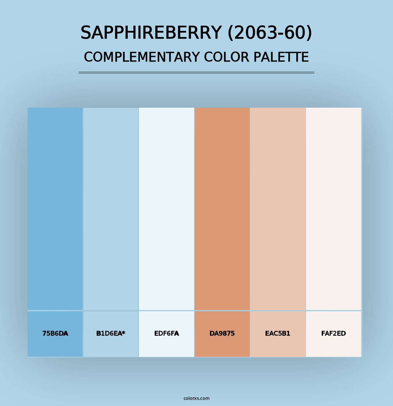 Sapphireberry (2063-60) - Complementary Color Palette