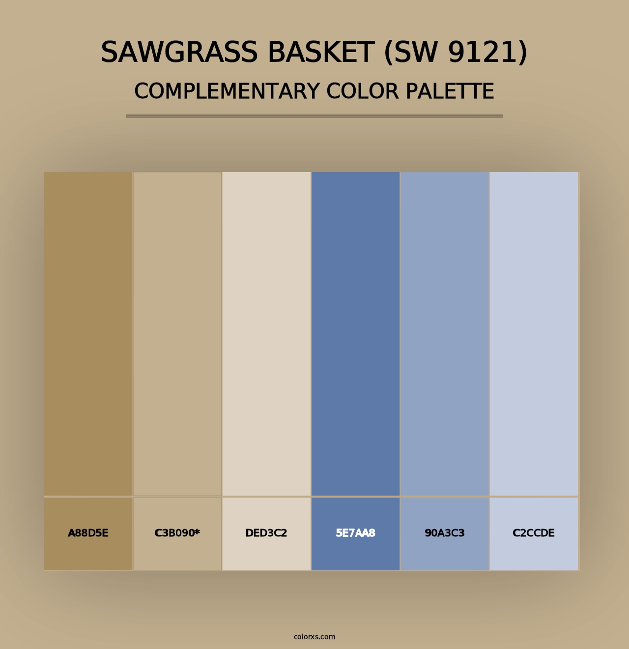 Sawgrass Basket (SW 9121) - Complementary Color Palette