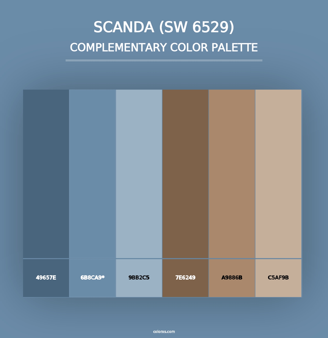 Scanda (SW 6529) - Complementary Color Palette