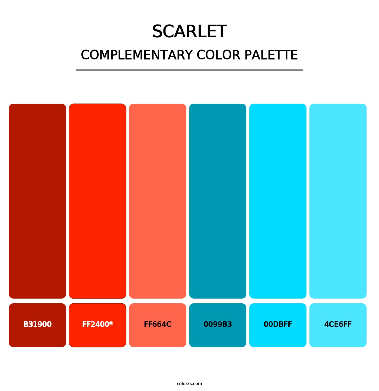 Scarlet - Complementary Color Palette