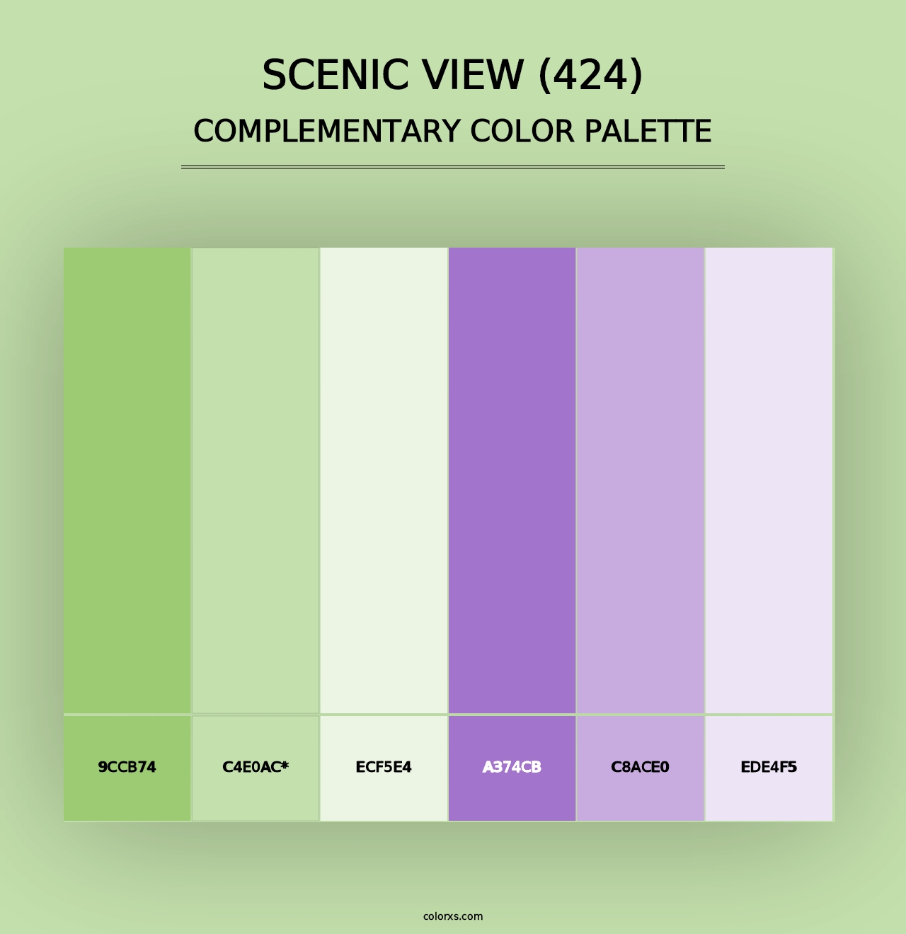 Scenic View (424) - Complementary Color Palette