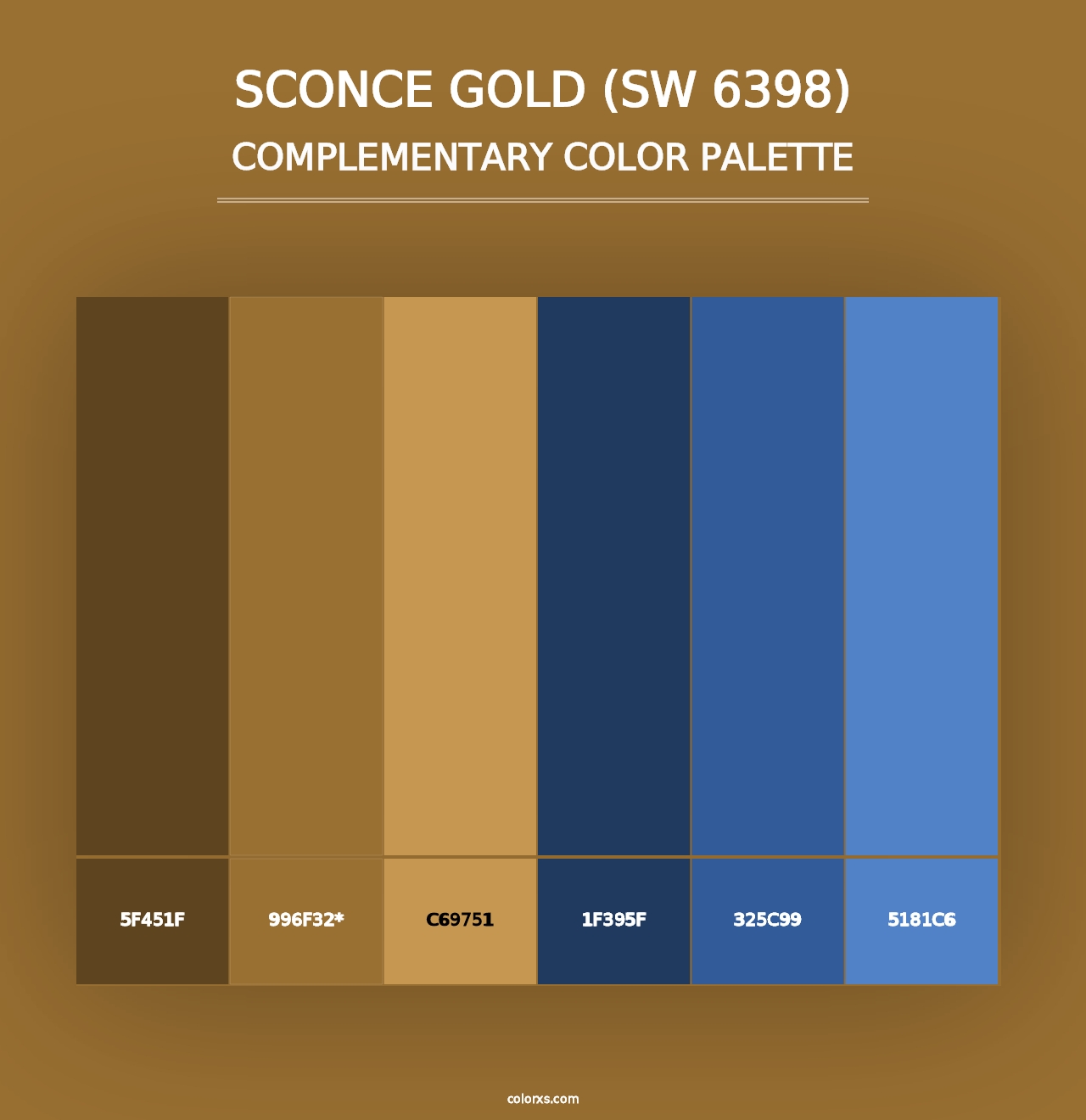 Sconce Gold (SW 6398) - Complementary Color Palette