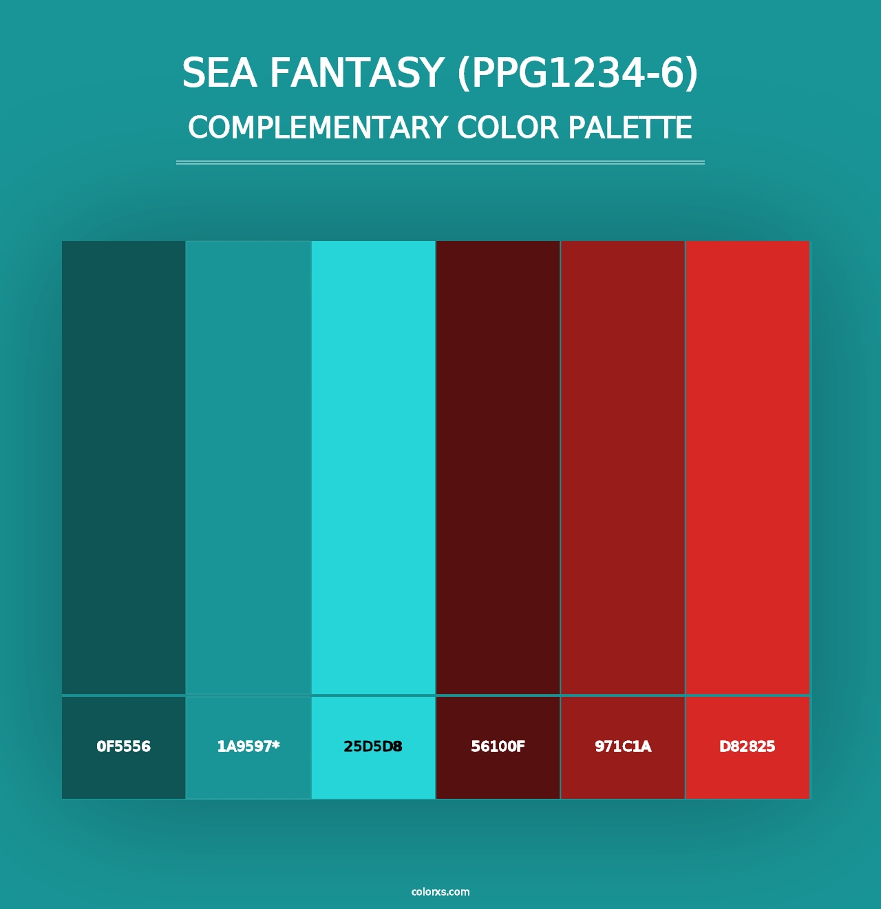 Sea Fantasy (PPG1234-6) - Complementary Color Palette