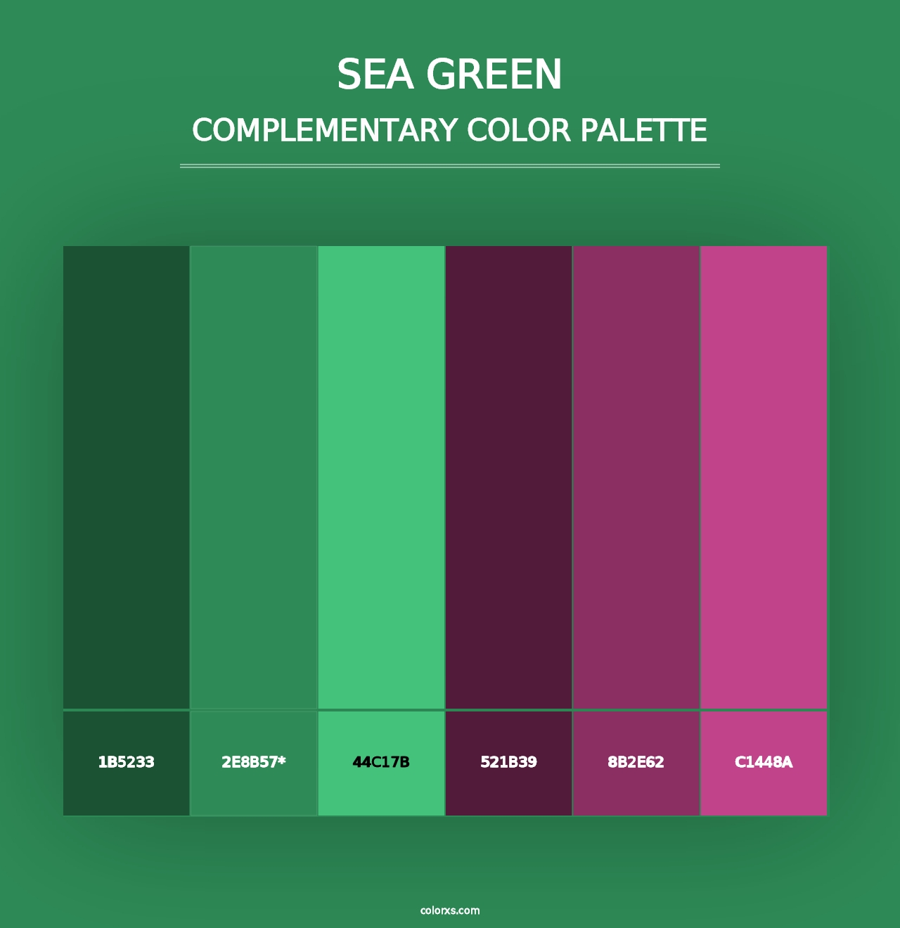 Sea Green - Complementary Color Palette