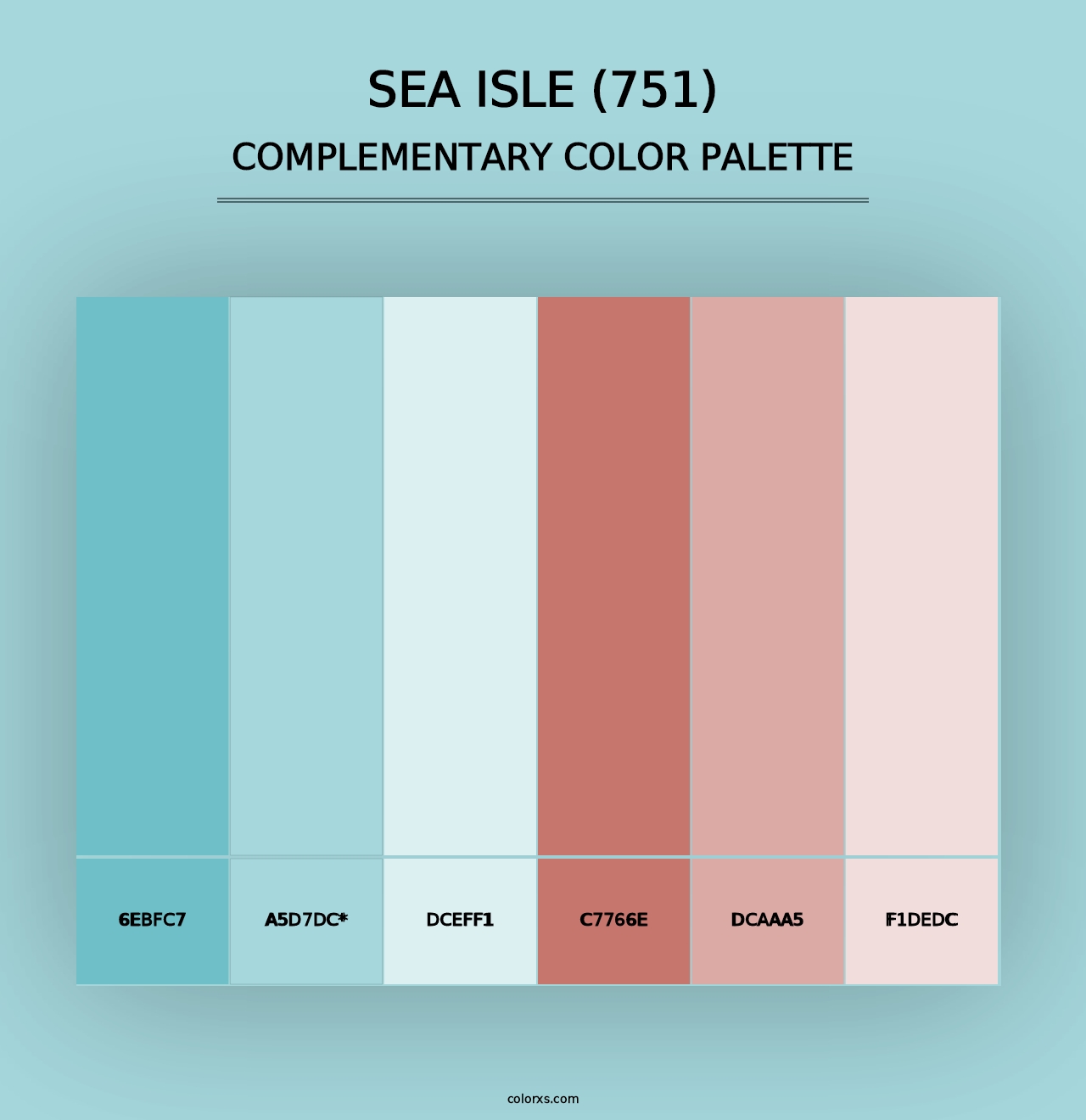 Sea Isle (751) - Complementary Color Palette