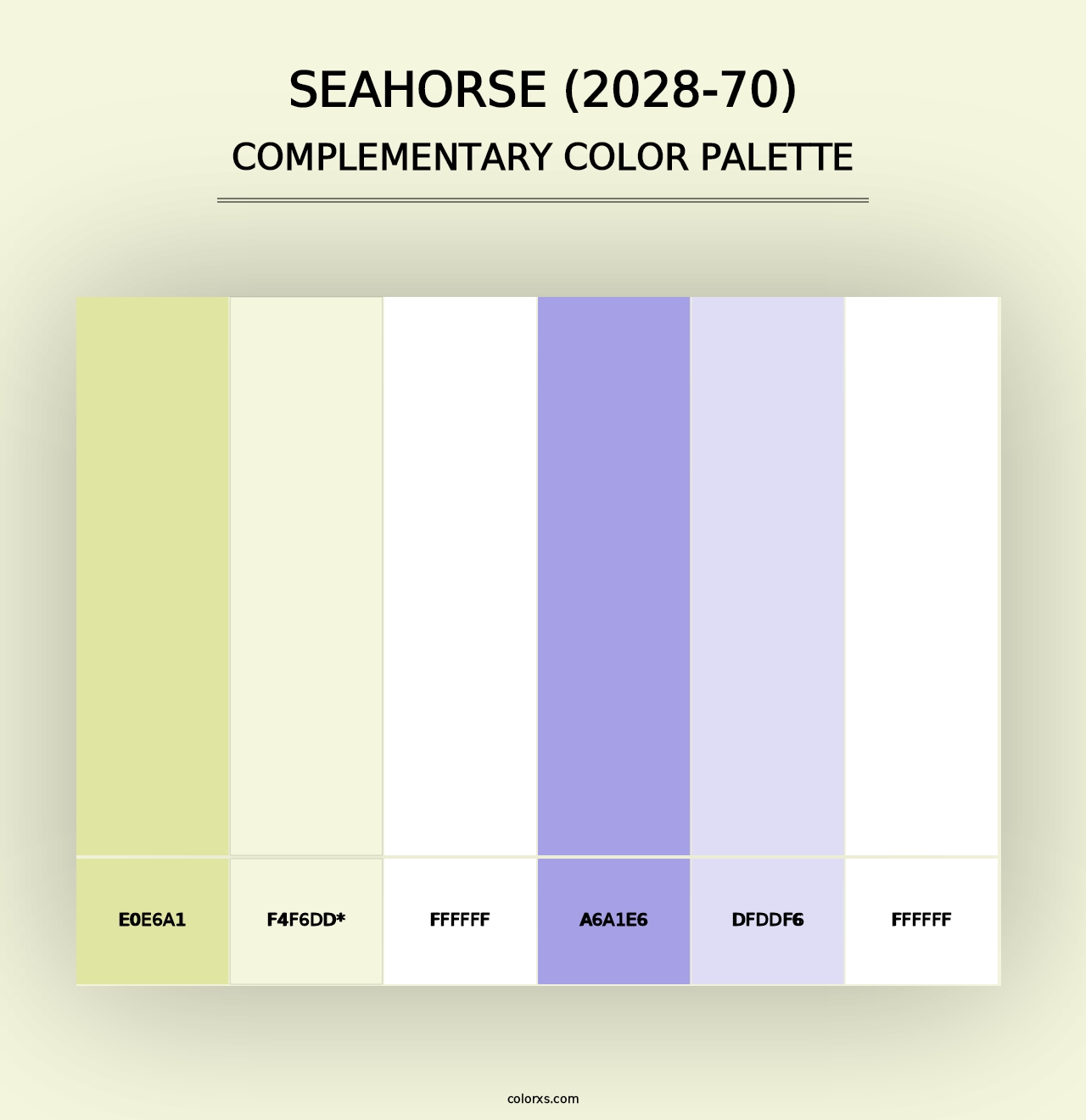 Seahorse (2028-70) - Complementary Color Palette