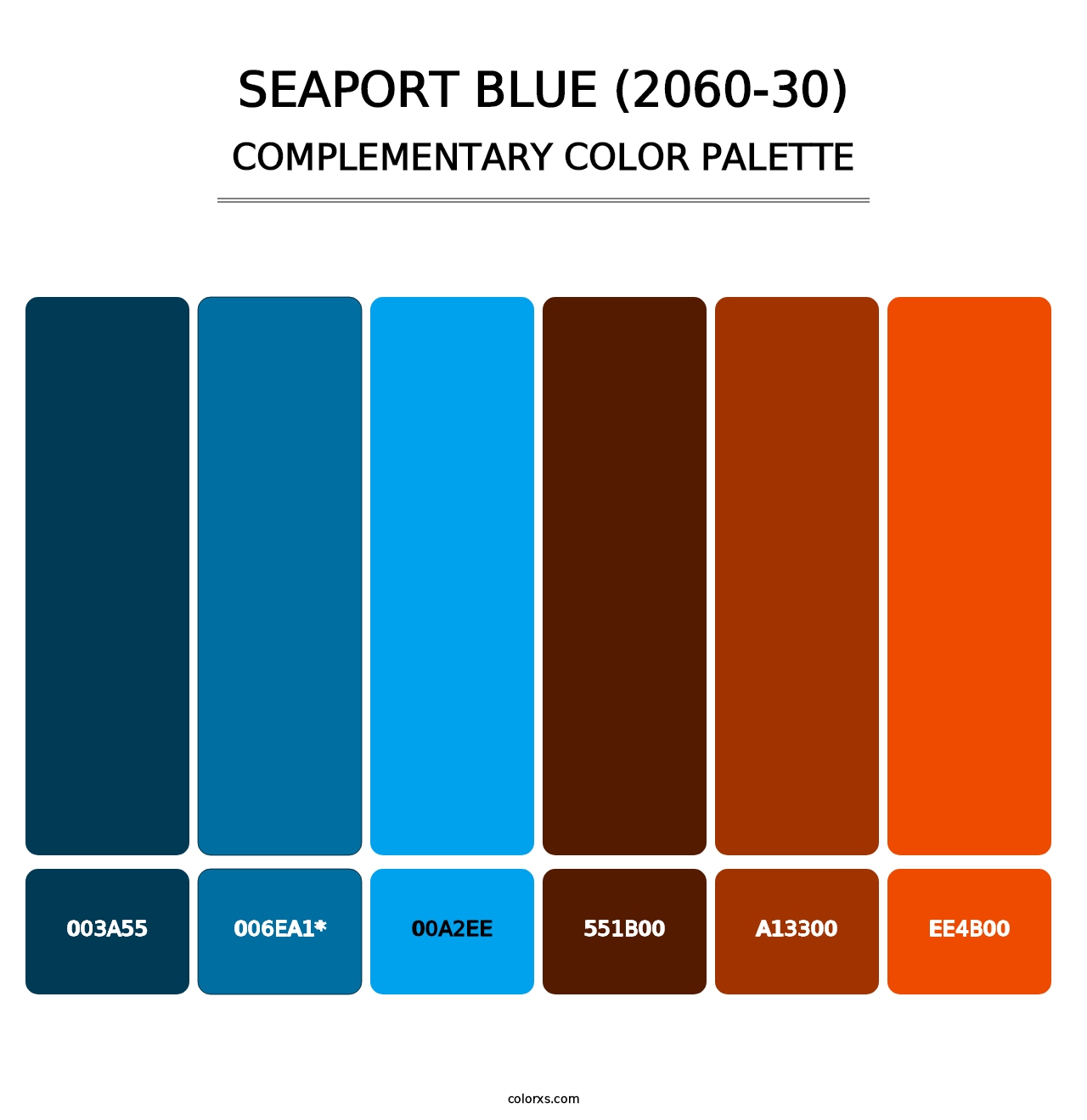 Seaport Blue (2060-30) - Complementary Color Palette