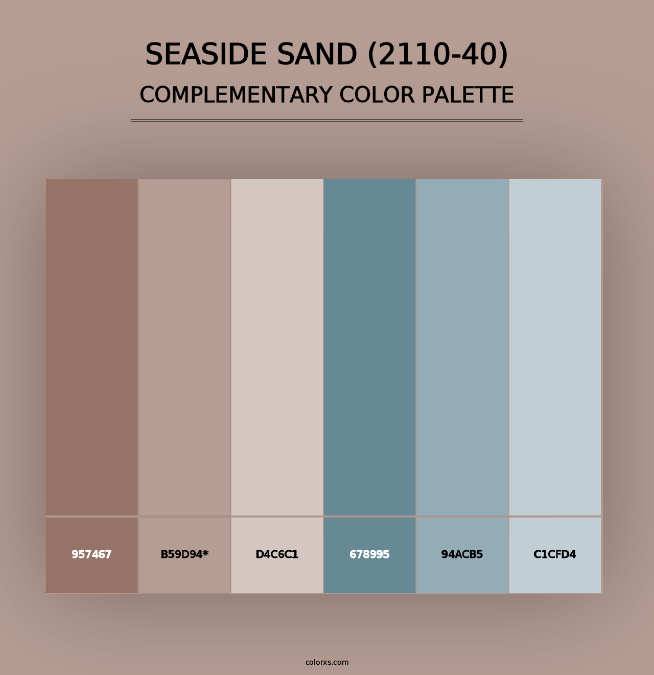 Seaside Sand (2110-40) - Complementary Color Palette