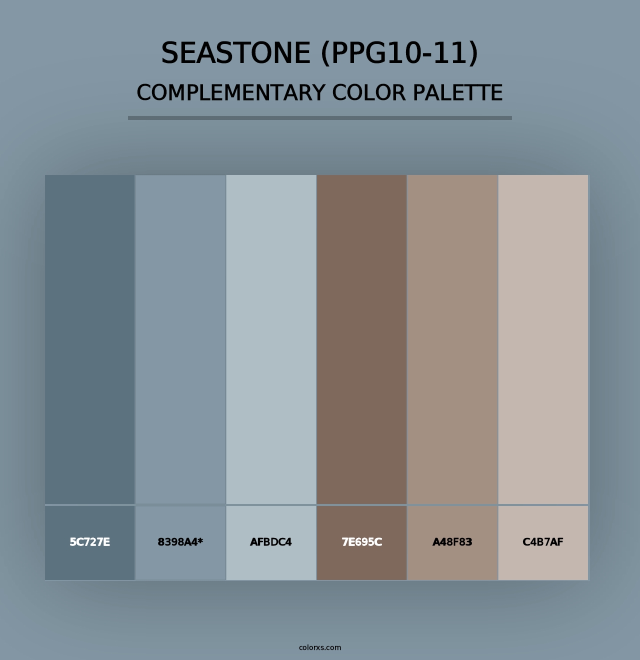 Seastone (PPG10-11) - Complementary Color Palette