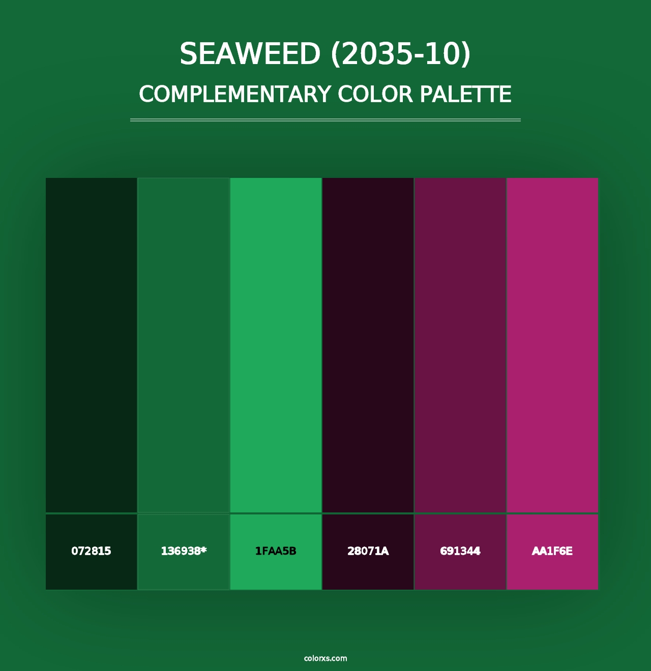 Seaweed (2035-10) - Complementary Color Palette