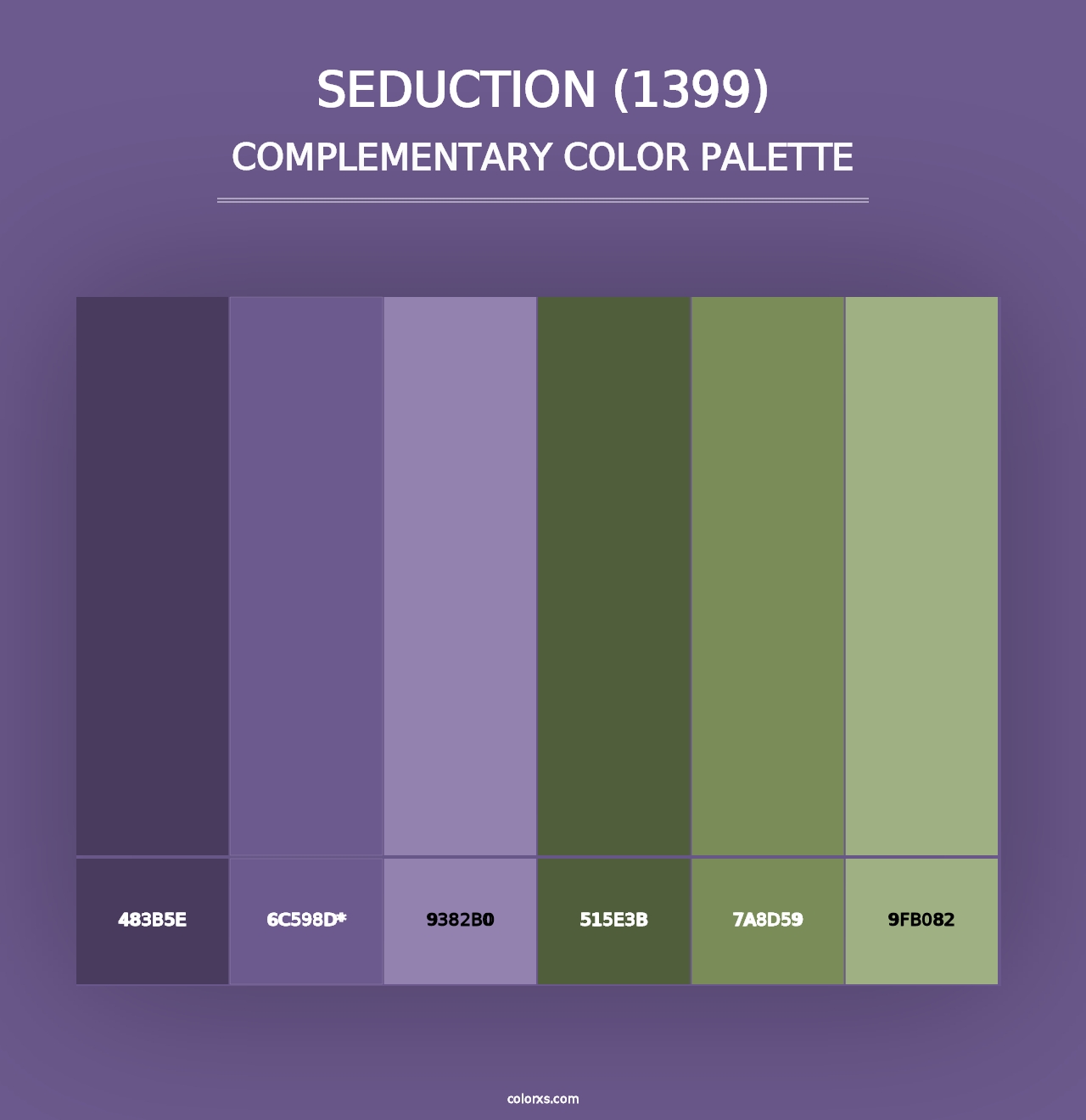 Seduction (1399) - Complementary Color Palette