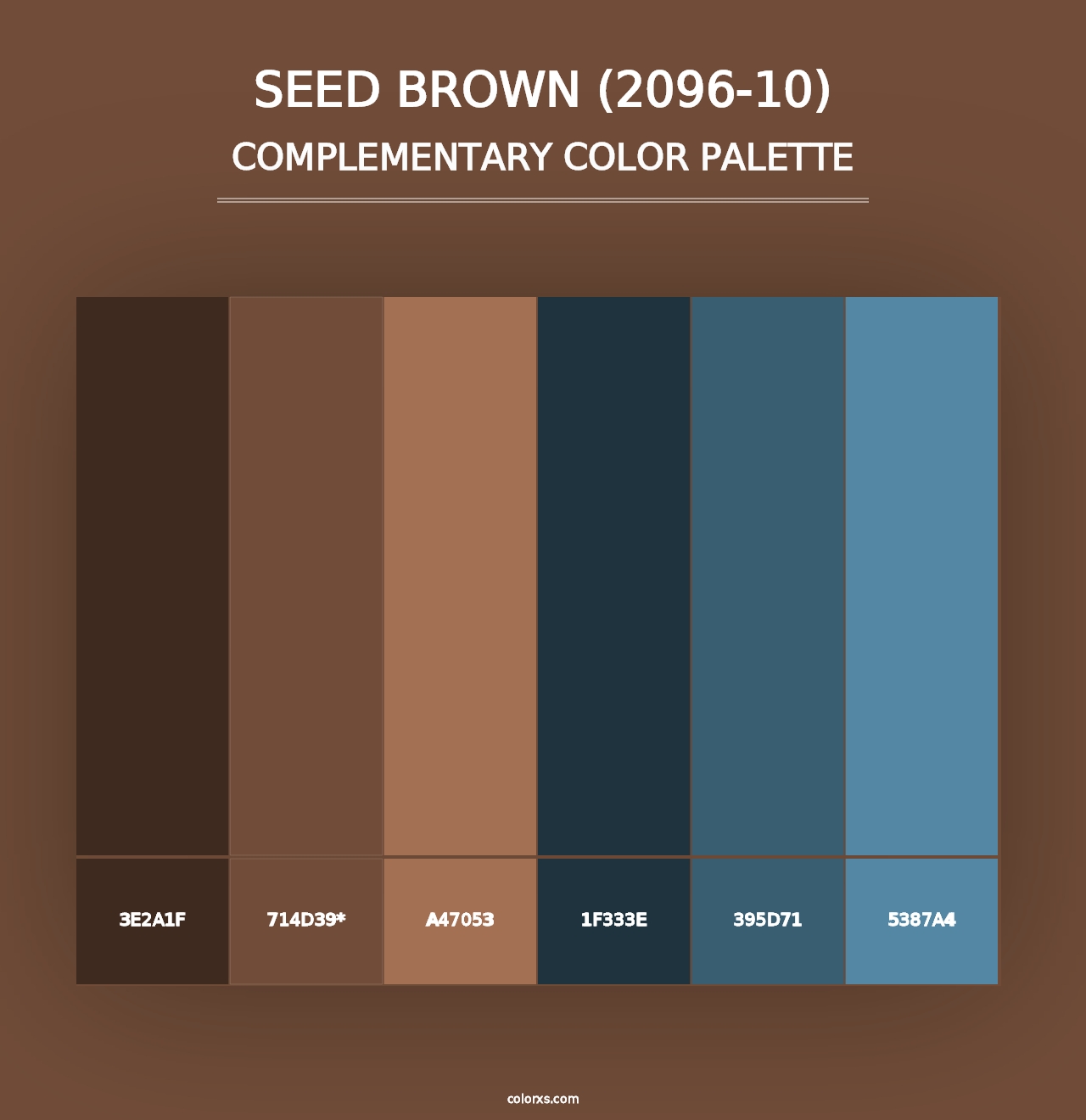 Seed Brown (2096-10) - Complementary Color Palette