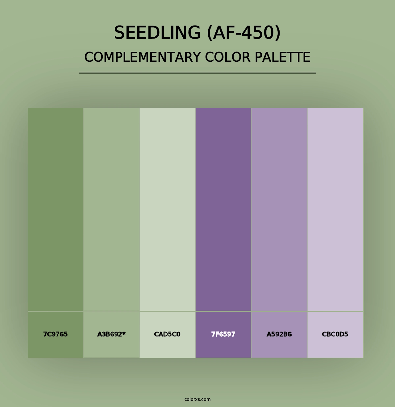 Seedling (AF-450) - Complementary Color Palette