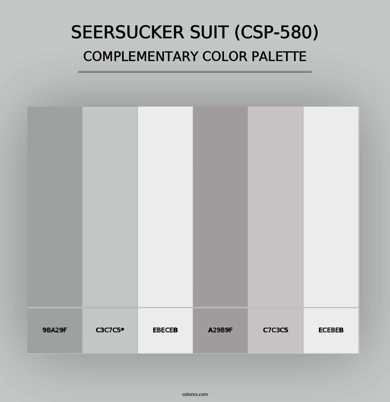 Seersucker Suit (CSP-580) - Complementary Color Palette