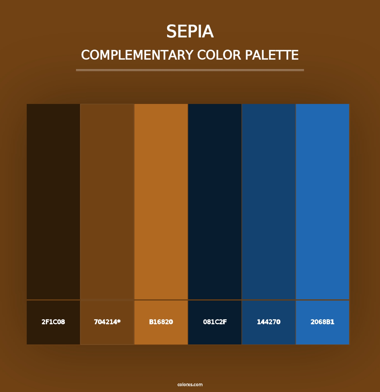 Sepia - Complementary Color Palette