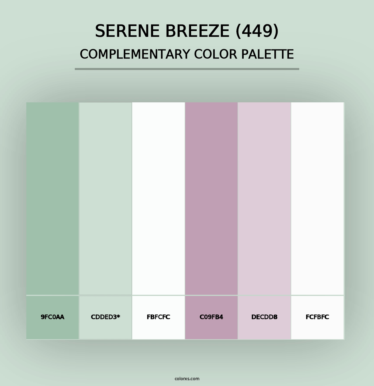 Serene Breeze (449) - Complementary Color Palette