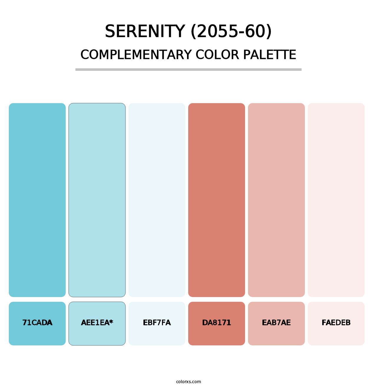 Serenity (2055-60) - Complementary Color Palette