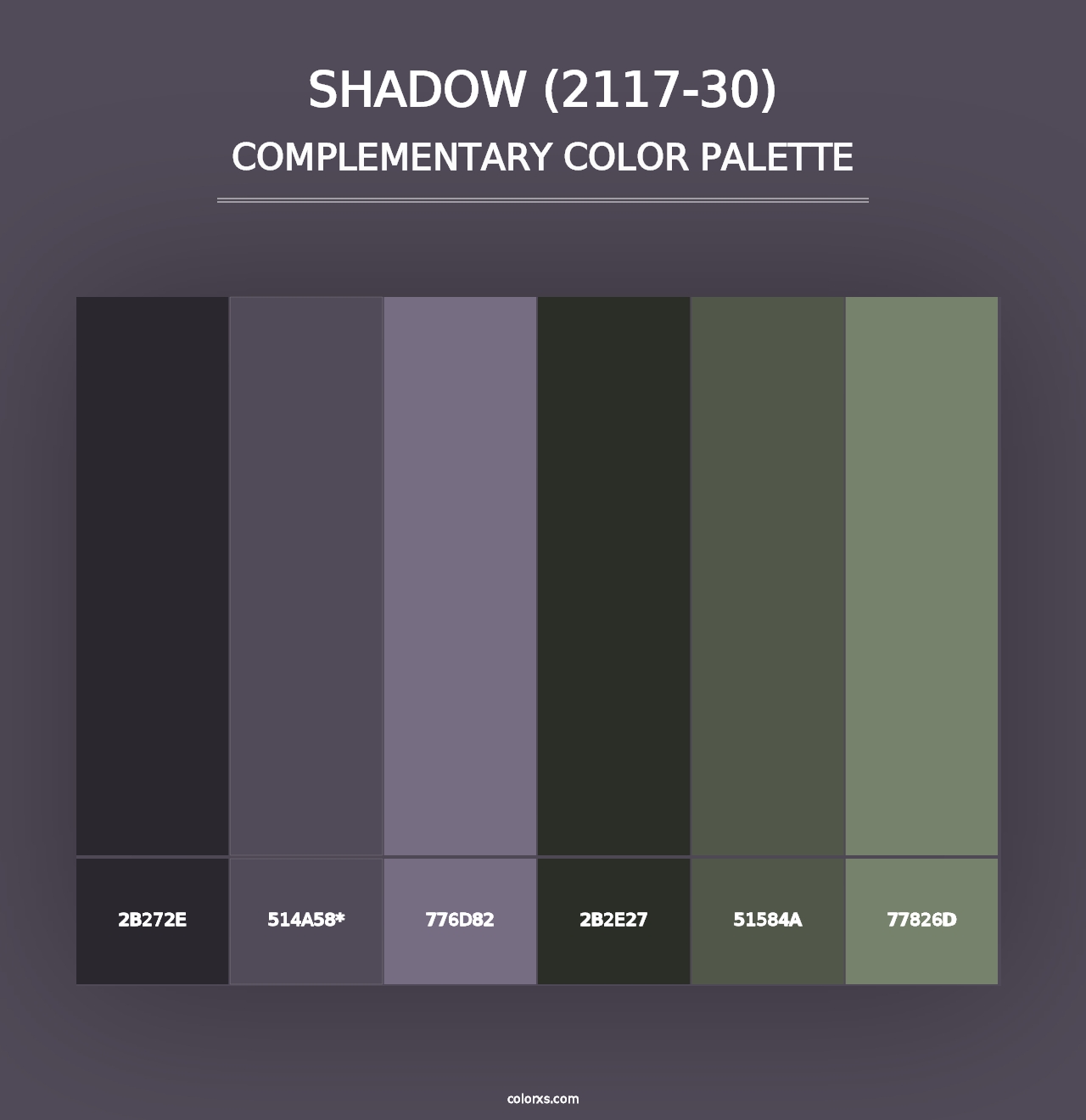 Shadow (2117-30) - Complementary Color Palette