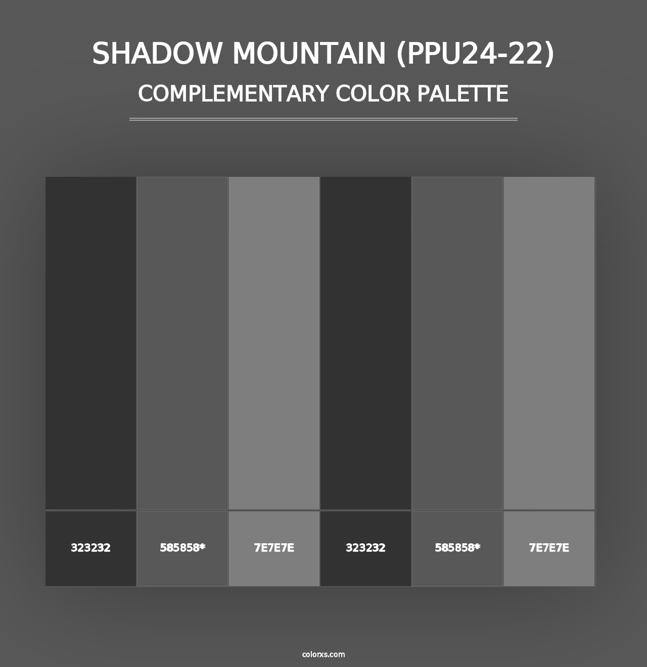 Shadow Mountain (PPU24-22) - Complementary Color Palette