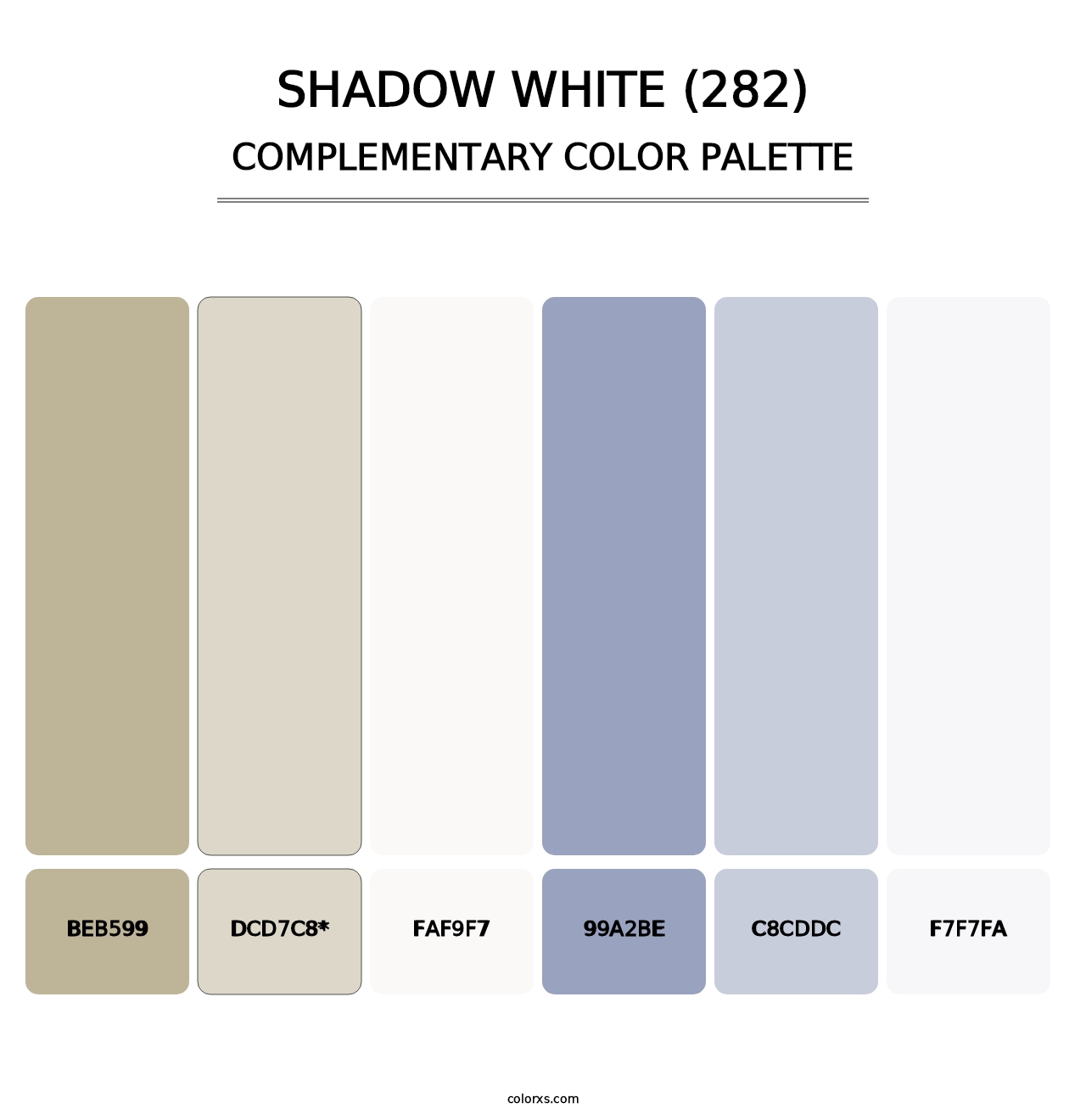 Shadow White (282) - Complementary Color Palette